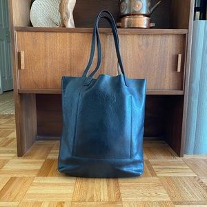 M0851 pebbled leather tote